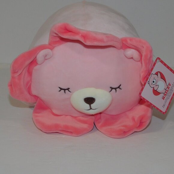 Penple Toy Miniso Life HAILEY Pink Sleeping Flower Bear 11" Stuffed Plush NEW - Picture 10 of 10